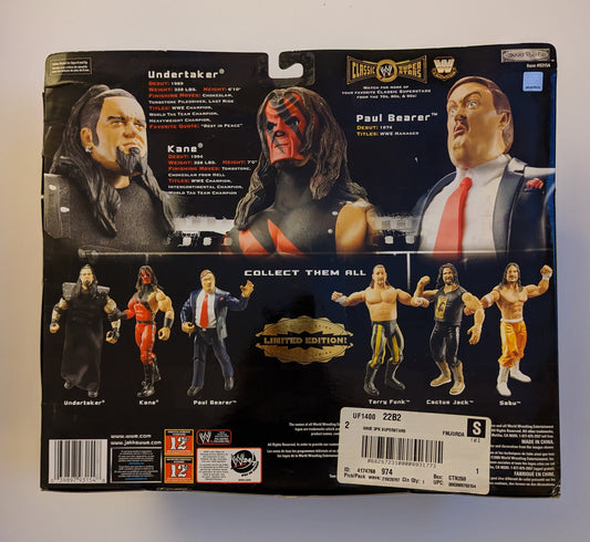 2007 WWE Jakks Pacific Classic Superstars 3-Packs Series 7 Undertaker, Kane & Paul Bearer