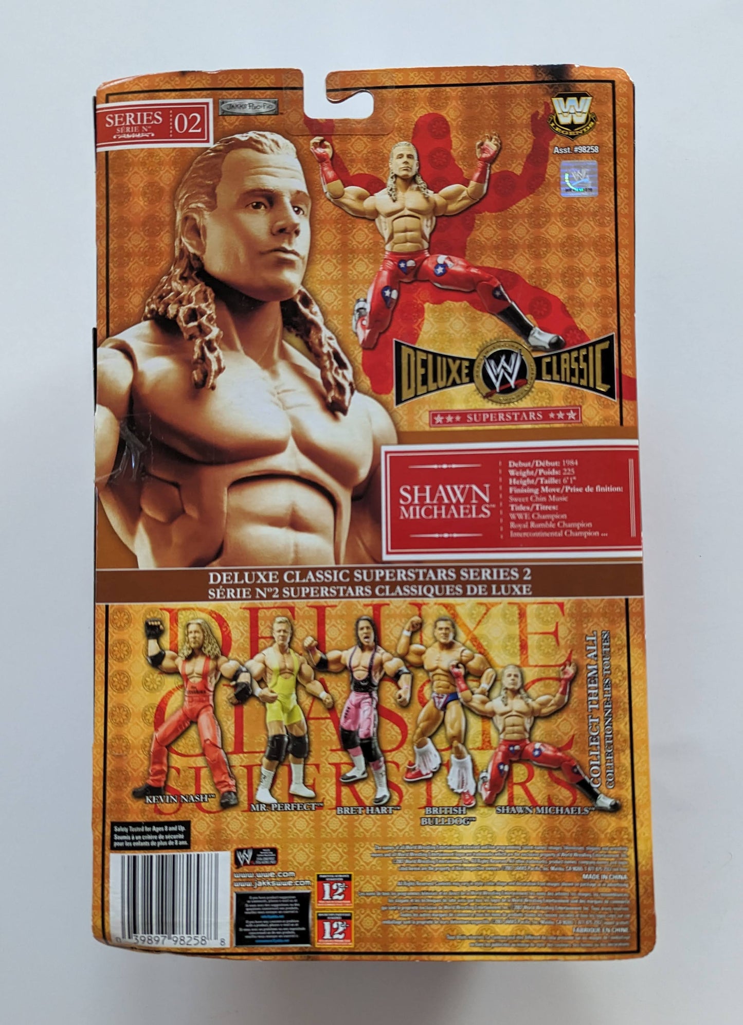 2007 WWE Jakks Pacific Deluxe Classic Superstars Series 2 Shawn Michaels