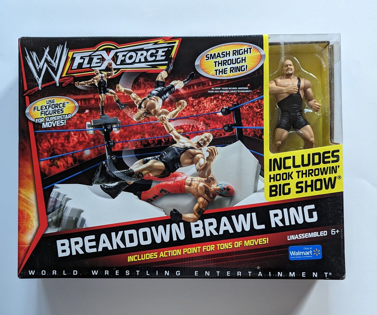 2011 WWE Mattel Flex Force Breakdown Brawl Ring [With Big Show, Exclusive]