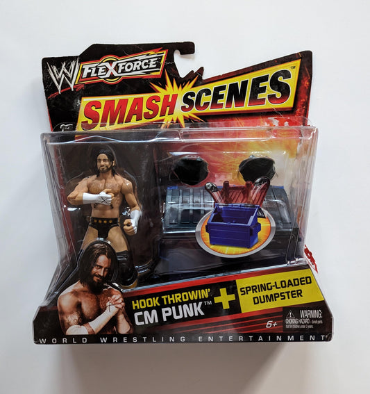 2011 WWE Mattel Flex Force Smash Scenes Hook Throwin' CM Punk