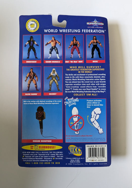 1996 WWF Jakks Pacific Superstars Series 1 Shawn Michaels [J-Hook]