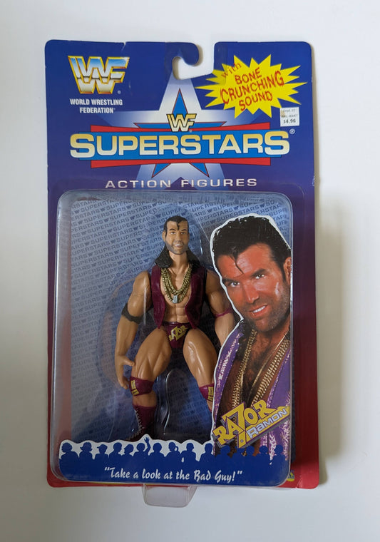 1996 WWF Jakks Pacific Superstars Series 1 Razor Ramon [J-Hook]