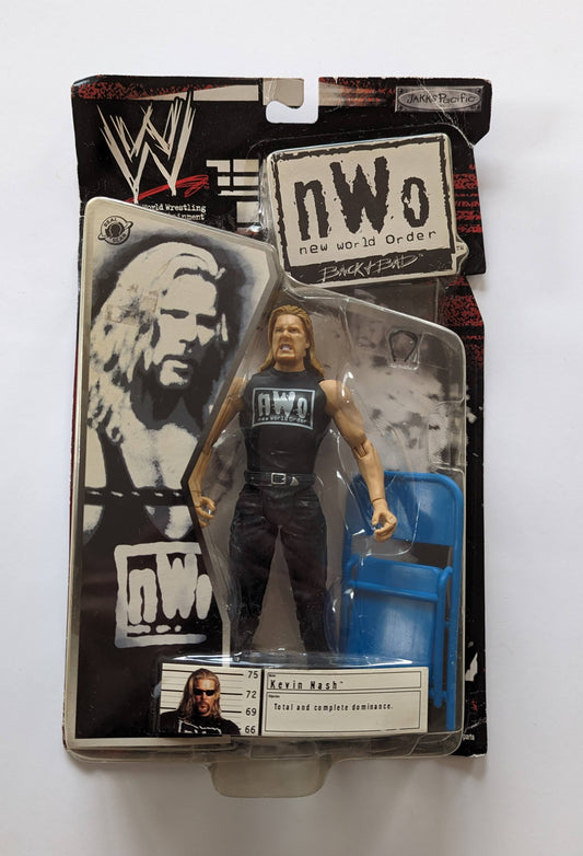 2002 WWE Jakks Pacific nWo "Back + Bad" R-3 Tech Kevin Nash [In Street Clothes]
