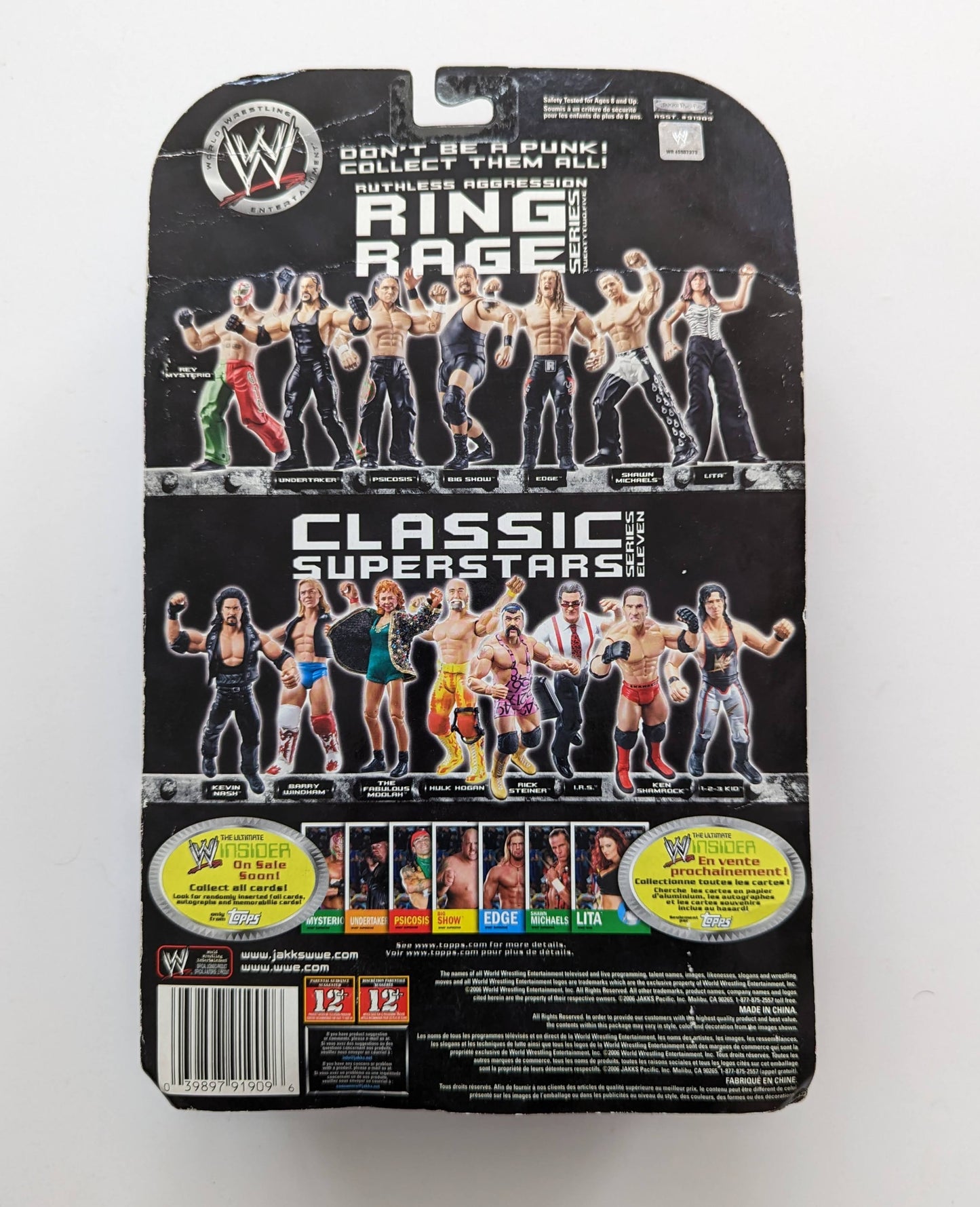 2006 WWE Jakks Pacific Ruthless Aggression Series 22.5 "Ring Rage" Psicosis [With Card]