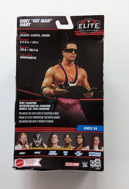 2022 WWE Mattel Elite Collection Series 94 Bret "Hit Man" Hart [Chase]