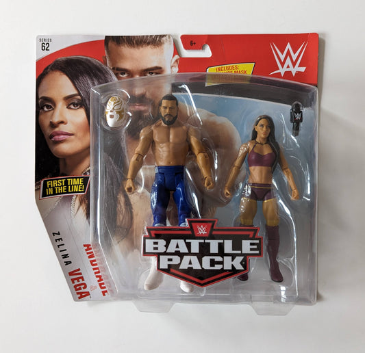 2019 WWE Mattel Basic Battle Packs Series 62 Andrade & Zelina Vega