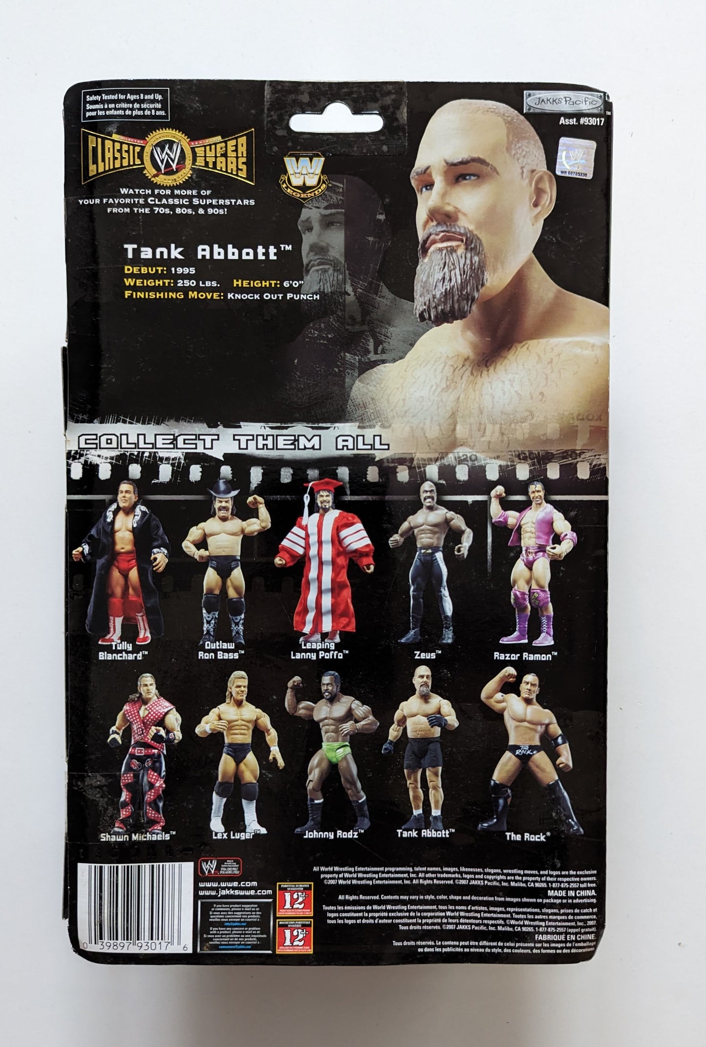 2007 WWE Jakks Pacific Classic Superstars Series 15 Tank Abbott