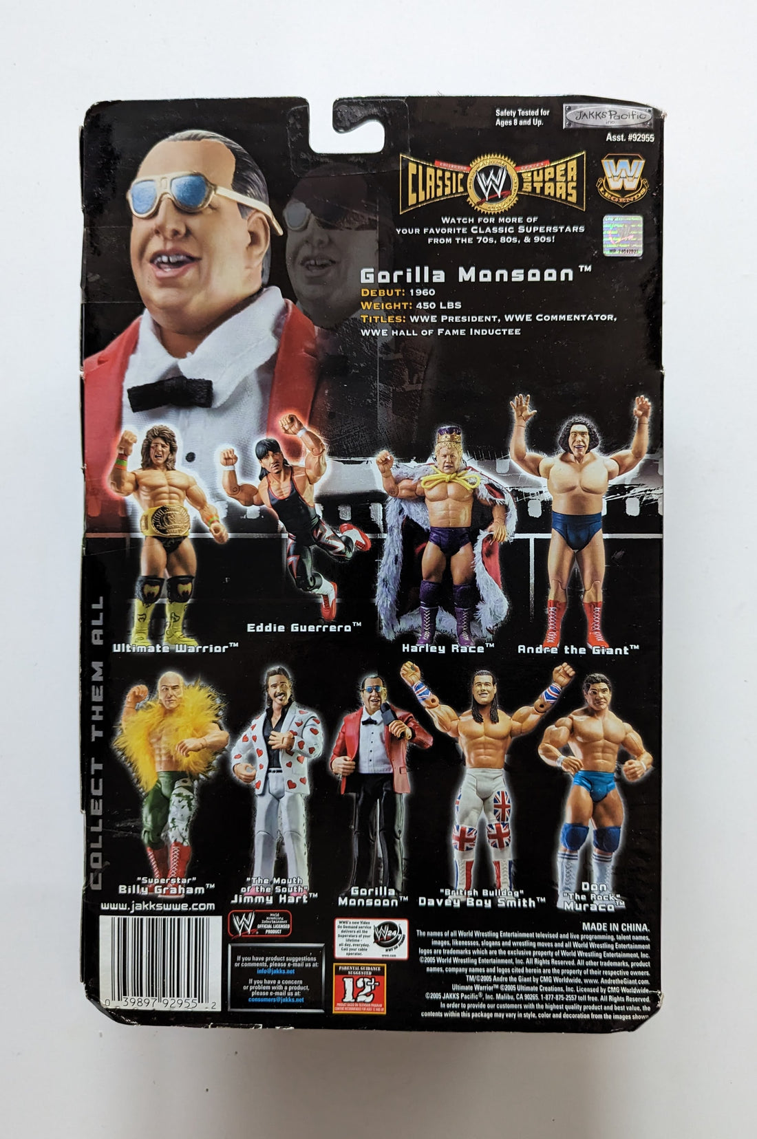 2005 Wwe Jakks Pacific Classic Superstars Series 7 Gorilla Monsoon Wrestling Figure Database