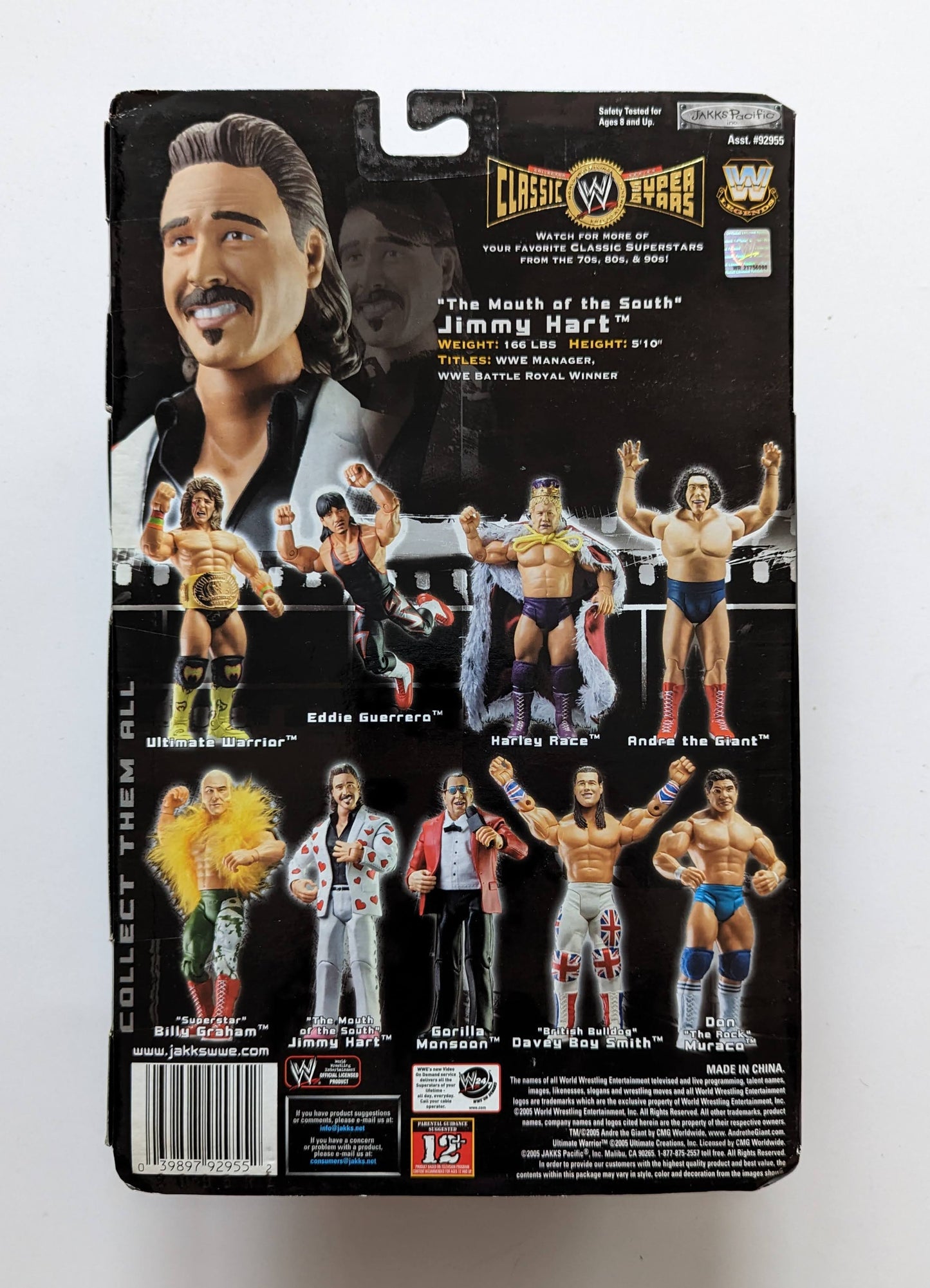 2005 WWE Jakks Pacific Classic Superstars Series 7 "The Mouth of the South" Jimmy Hart