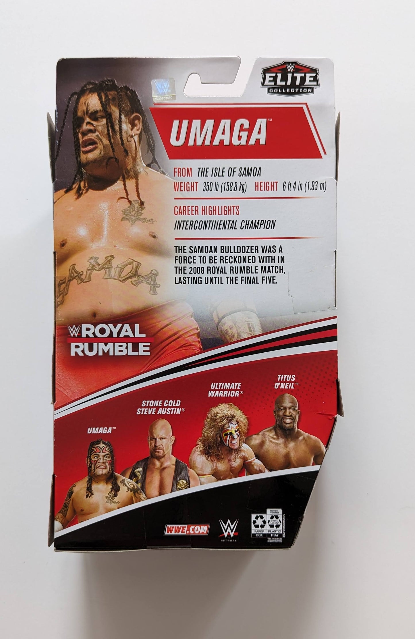 2021 WWE Mattel Elite Collection Royal Rumble Series 2 Umaga [Exclusive]