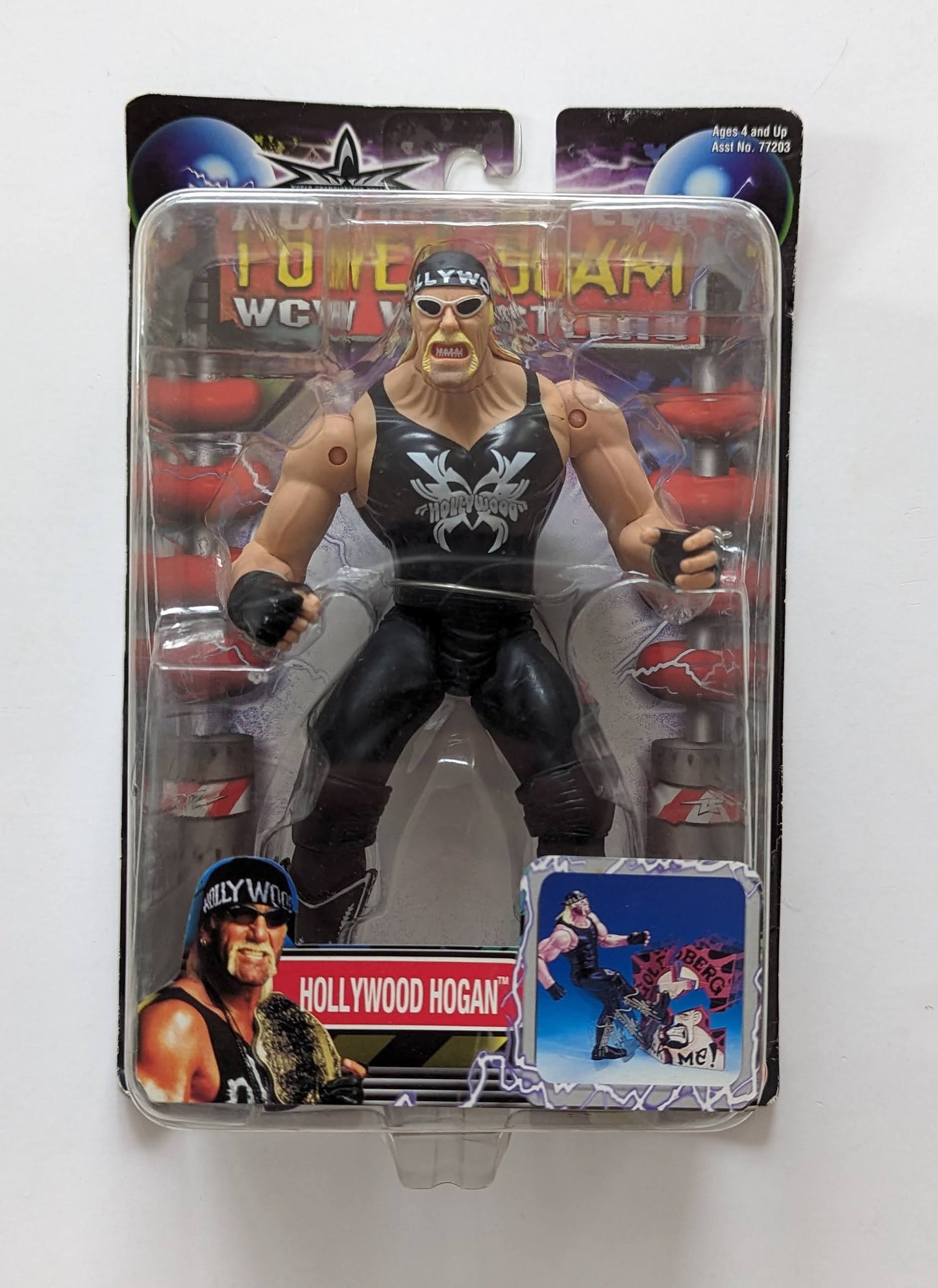 2000 WCW Toy Biz Power Slam Hollywood Hogan [Small Card]