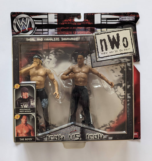 2002 WWE Jakks Pacific nWo R-3 Tech "Icon vs. Icon": Hollywood Hulk Hogan vs. The Rock