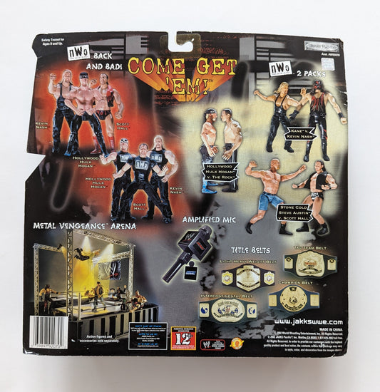 2002 WWE Jakks Pacific nWo R-3 Tech "Icon vs. Icon": Hollywood Hulk Hogan vs. The Rock