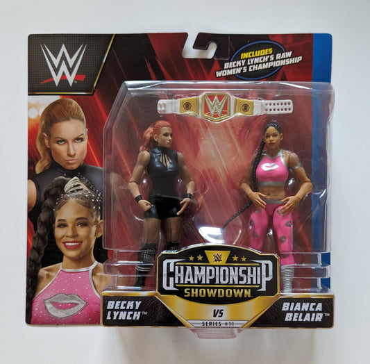 2022 WWE Mattel Basic Championship Showdown Series 11 Becky Lynch vs. Bianca Belair