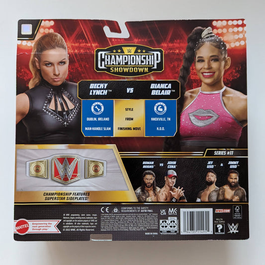 2022 WWE Mattel Basic Championship Showdown Series 11 Becky Lynch vs. Bianca Belair