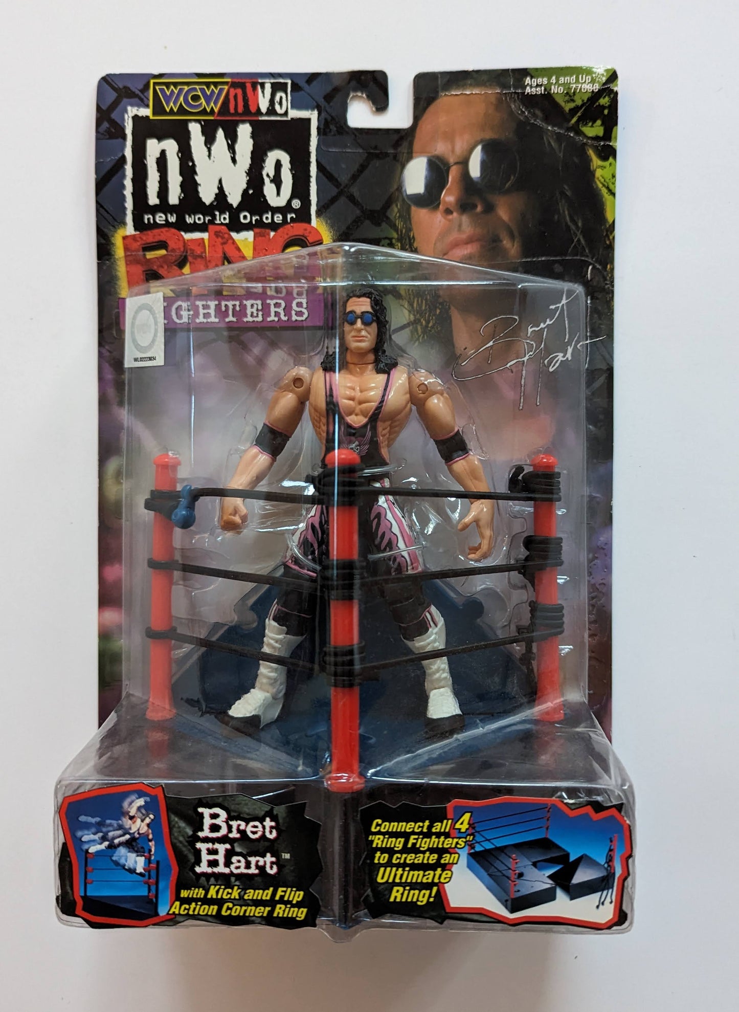 1999 WCW Toy Biz Ring Fighters Bret Hart