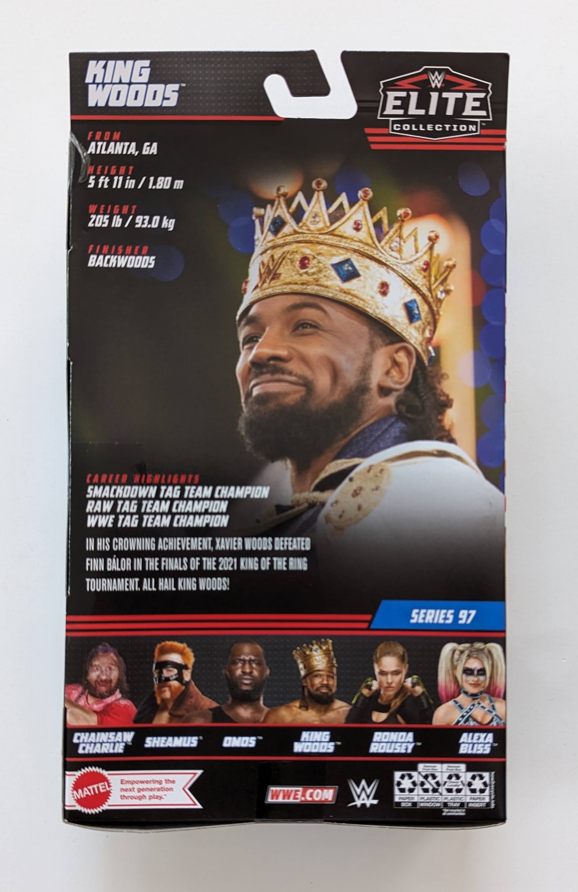 Collezione Mattel WWE King Woods Elite Action Italia