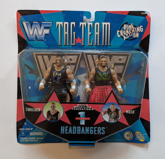 1997 WWF Jakks Pacific Tag Team Series 1 Headbangers: Thrasher & Mosh