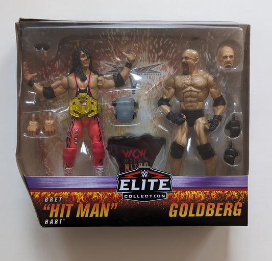2020 WWE Mattel Elite Collection 2-Packs Bret "Hit Man" Hart vs. Goldberg