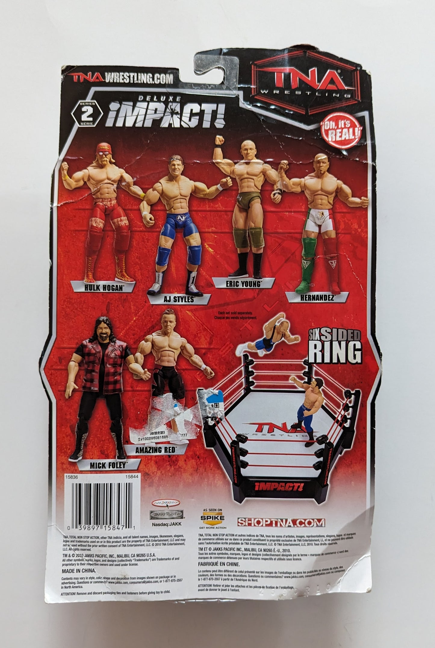 2010 TNA Wrestling Jakks Pacific Deluxe Impact! Series 2 AJ Styles