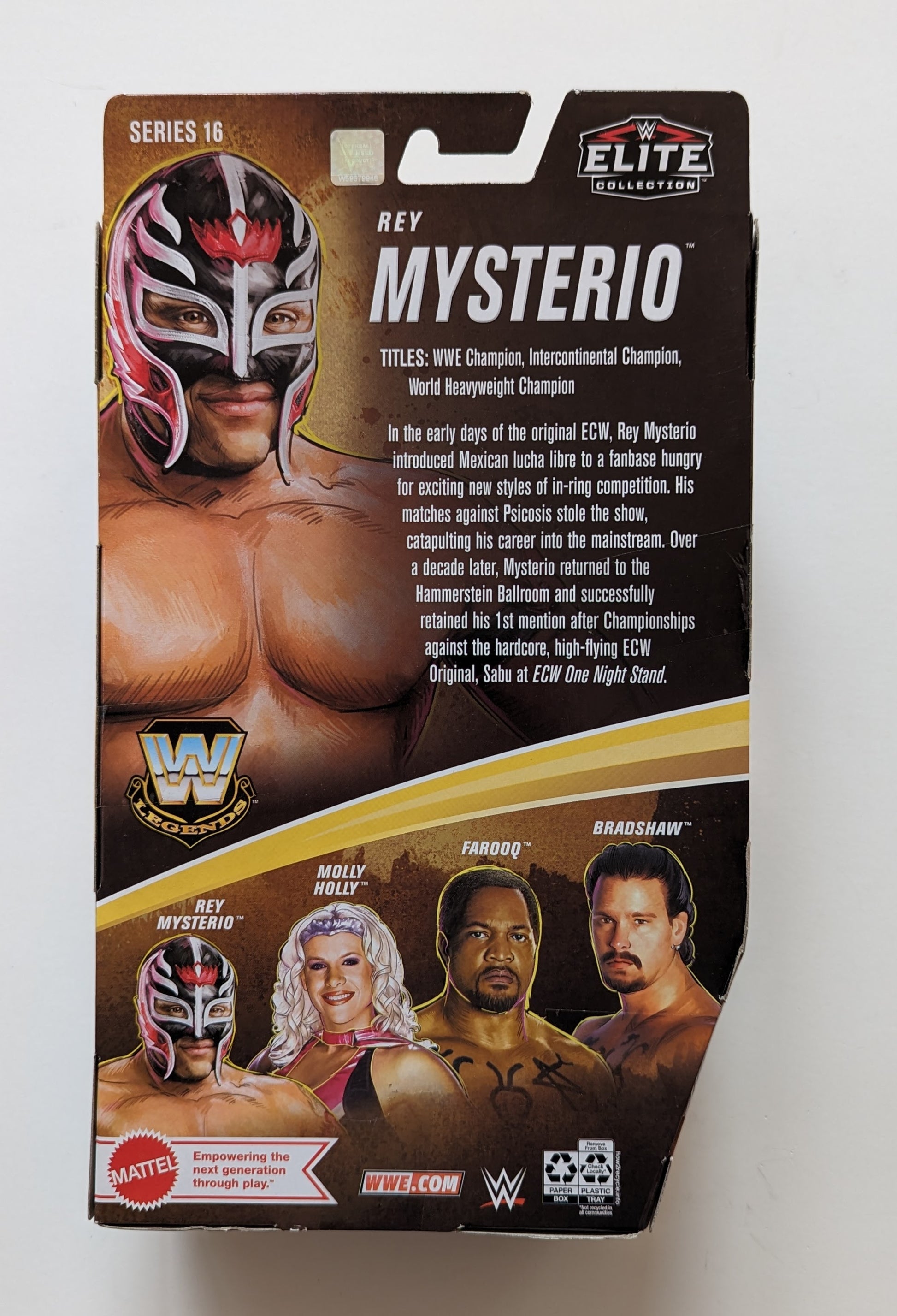 WWE Rey Mysterio Elite Collection Series 89 Figurine articulée de 15,2 cm pour les fans de collection à partir de 8 ans WWE Rey Mysterio Elite Collection Series 89 Figurine articulée de 15,2 cm pour les fans de collection à partir de 8 ans