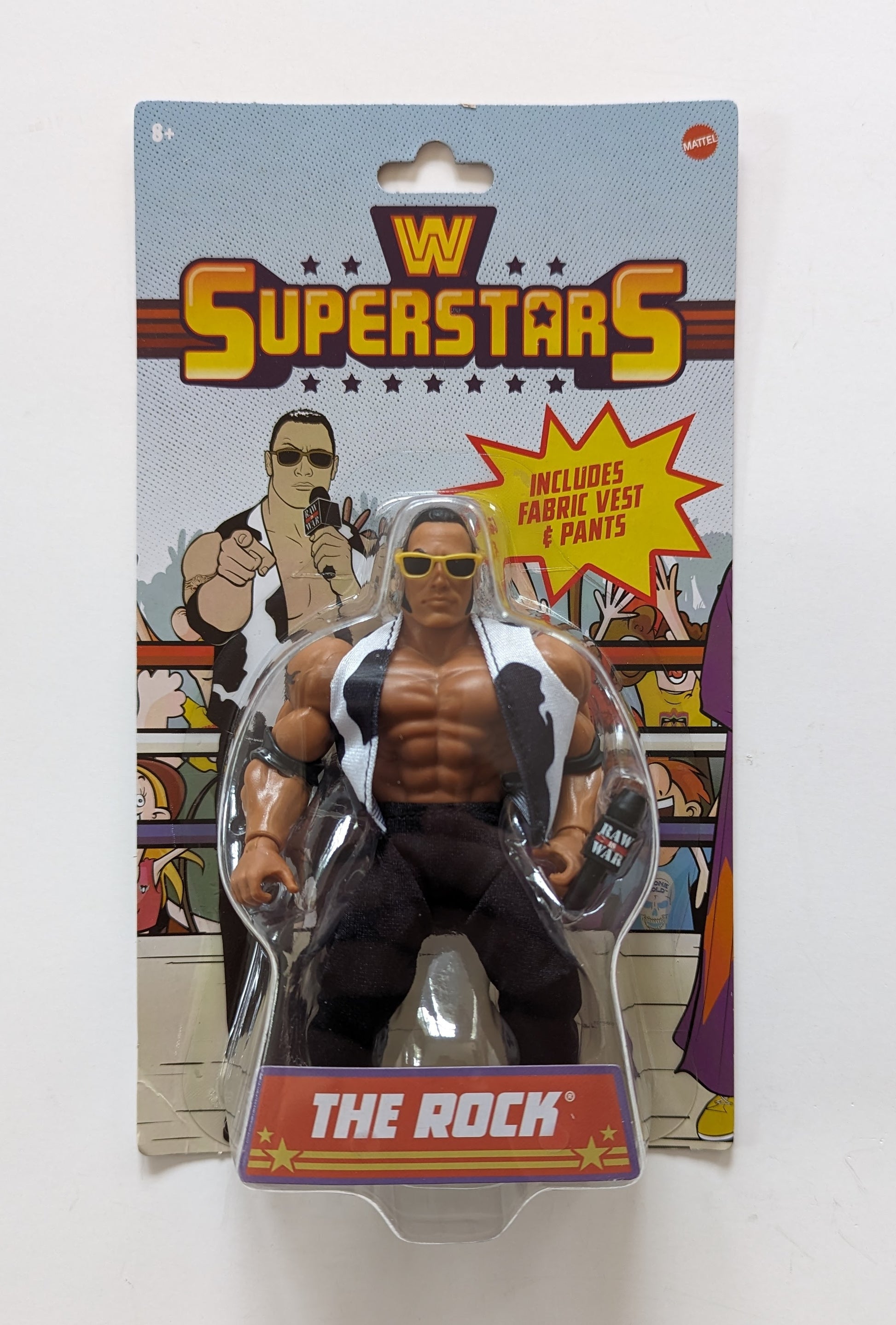 WWE Action Figure The Rock with Ringside Battle Accessories