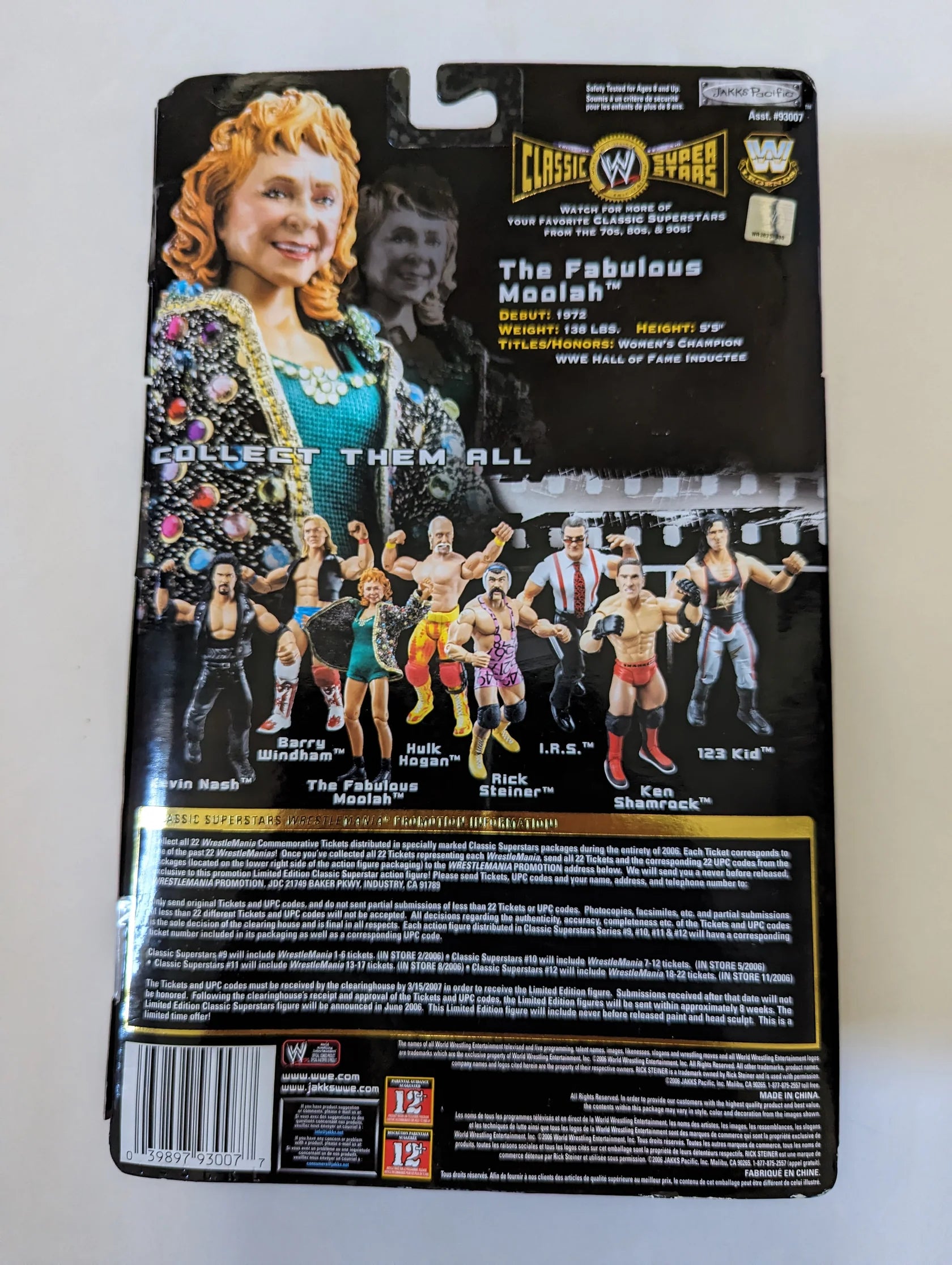 2006 WWE Jakks Pacific Classic Superstars Series 11 The Fabulous Moola Wrestling Figure Database