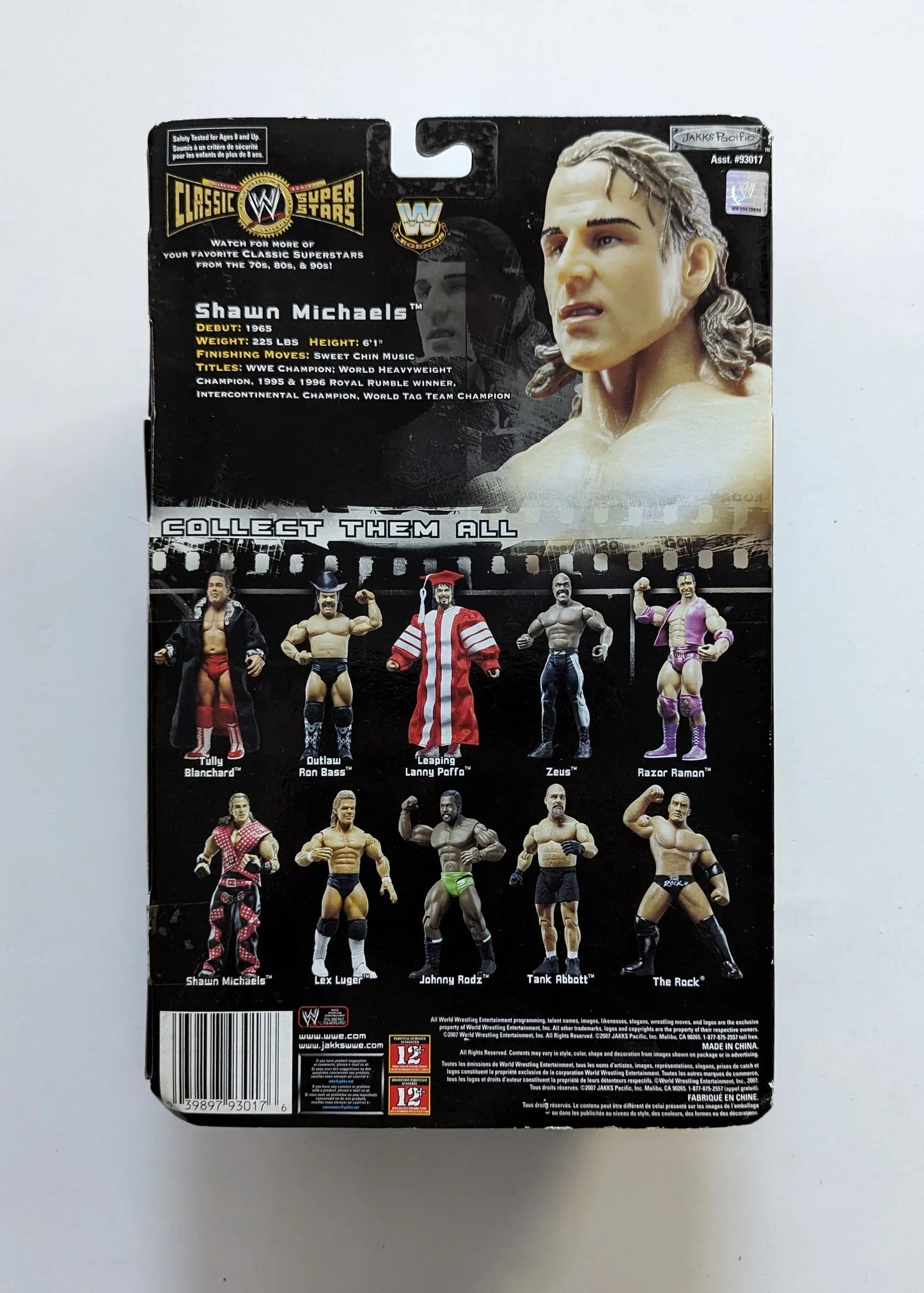 2007 WWE Jakks Pacific Classic Superstars Series 15 Shawn Michaels
