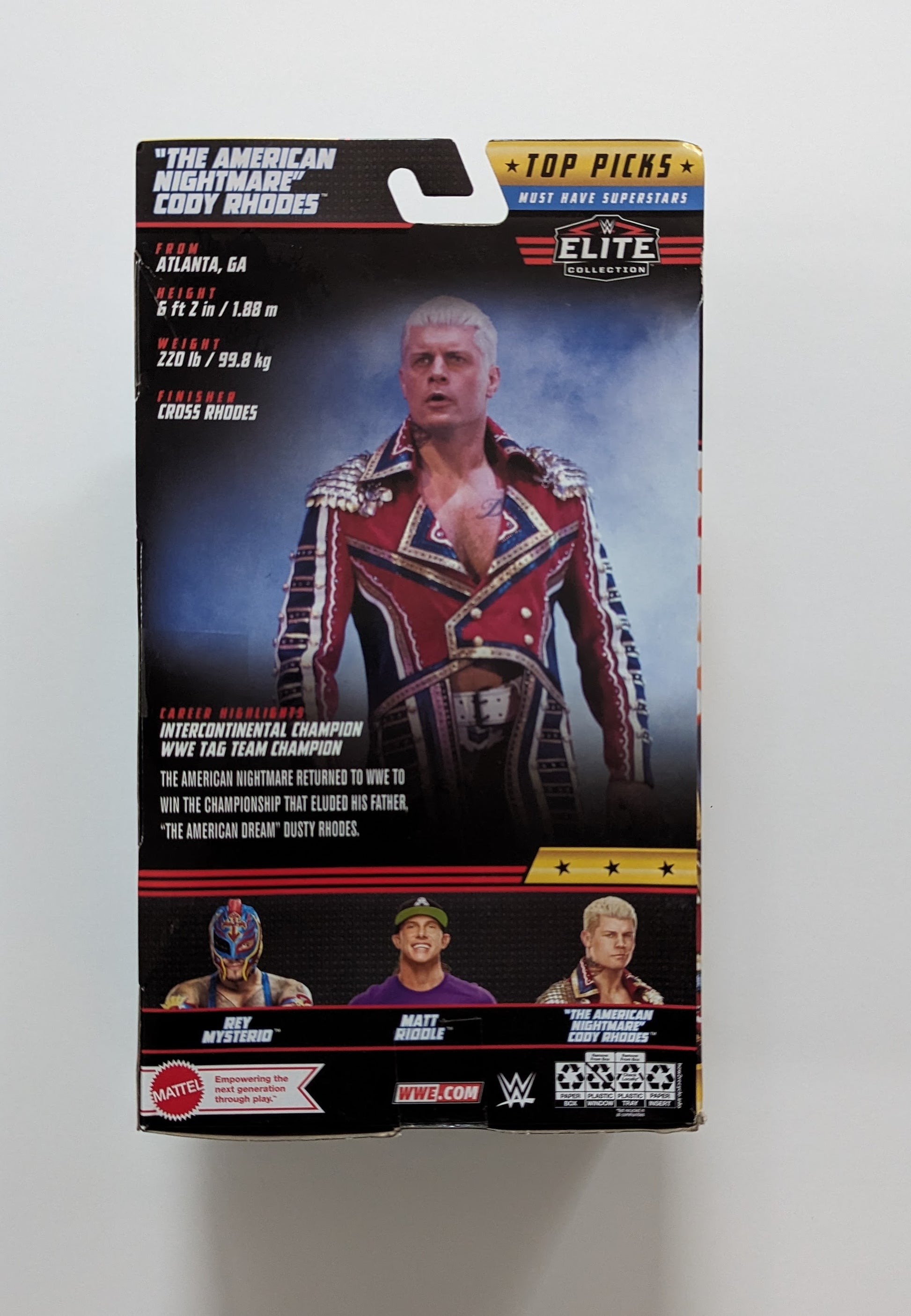 2023 WWE Mattel Elite Collection Top Picks Cody Rhodes – Wrestling