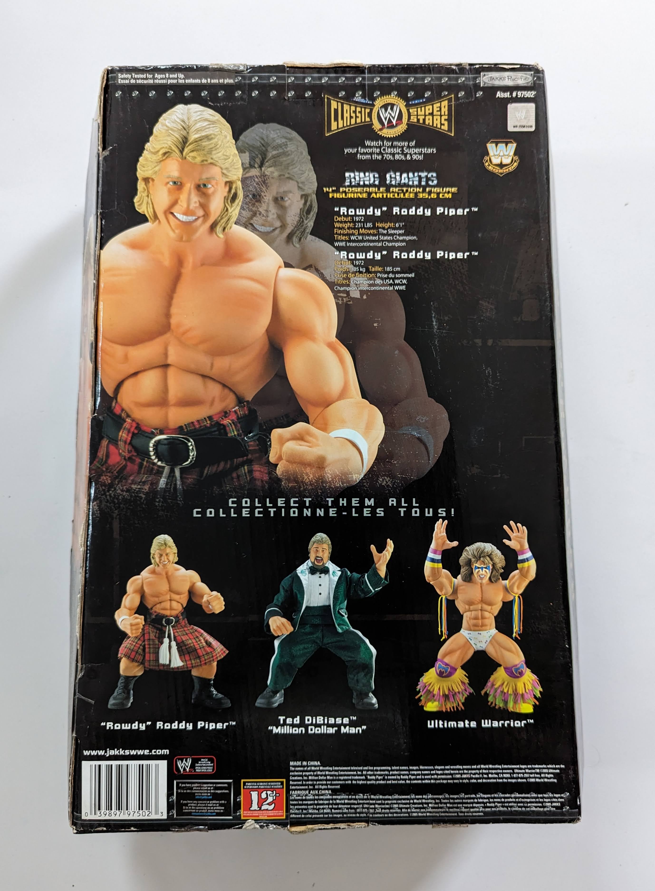 2005 WWE Jakks Pacific Classic Superstars Ring Giants Rowdy Roddy