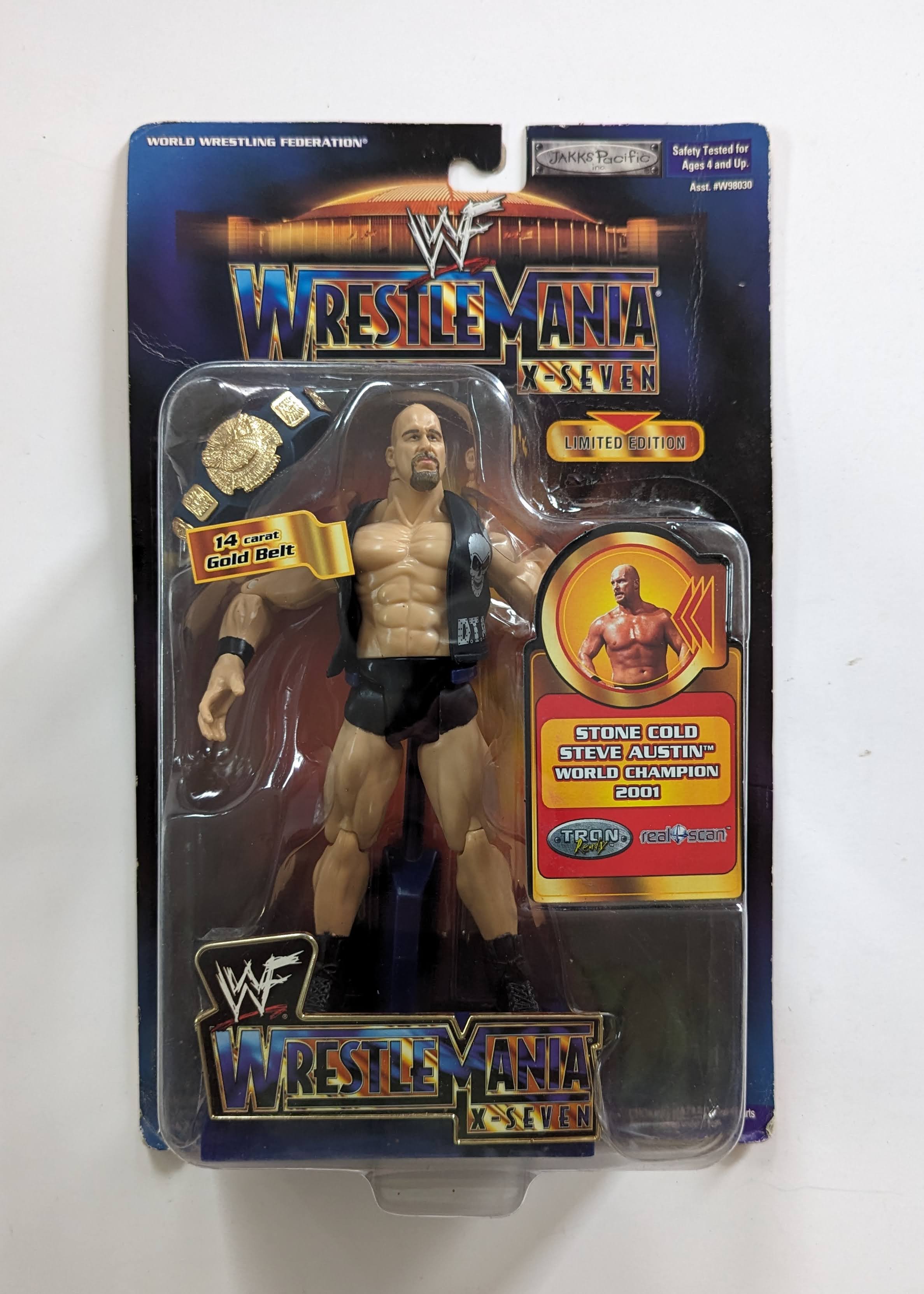 2001 WWF Jakks Pacific Titantron Live WrestleMania X-Seven Stone