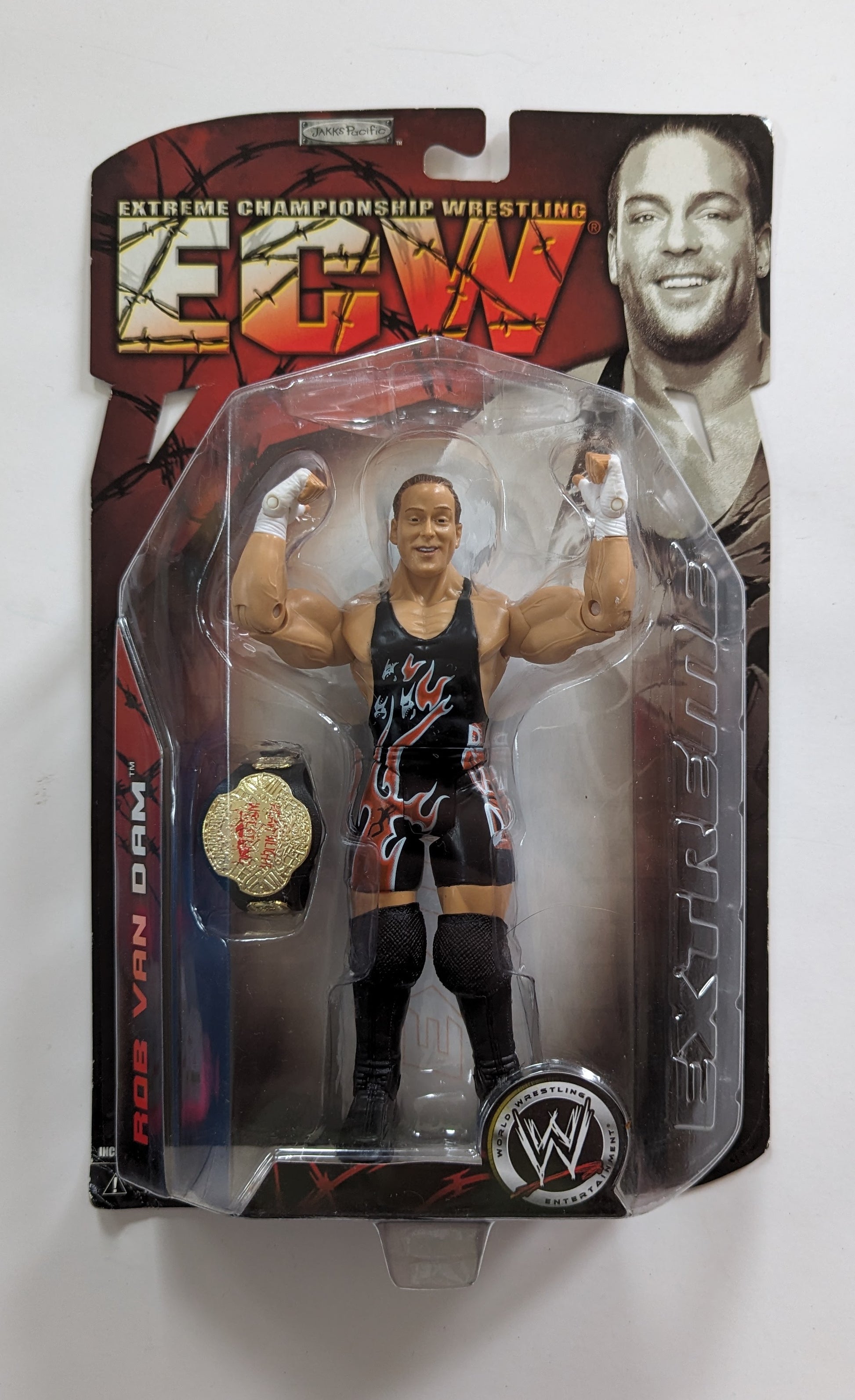 Rare Jakks Pacific Rob Van Dam 1 OF 5000 WWE ECW Titles Rare Jakks Pacific Rob Van Dam 1 OF 5000 WWE ECW Titles