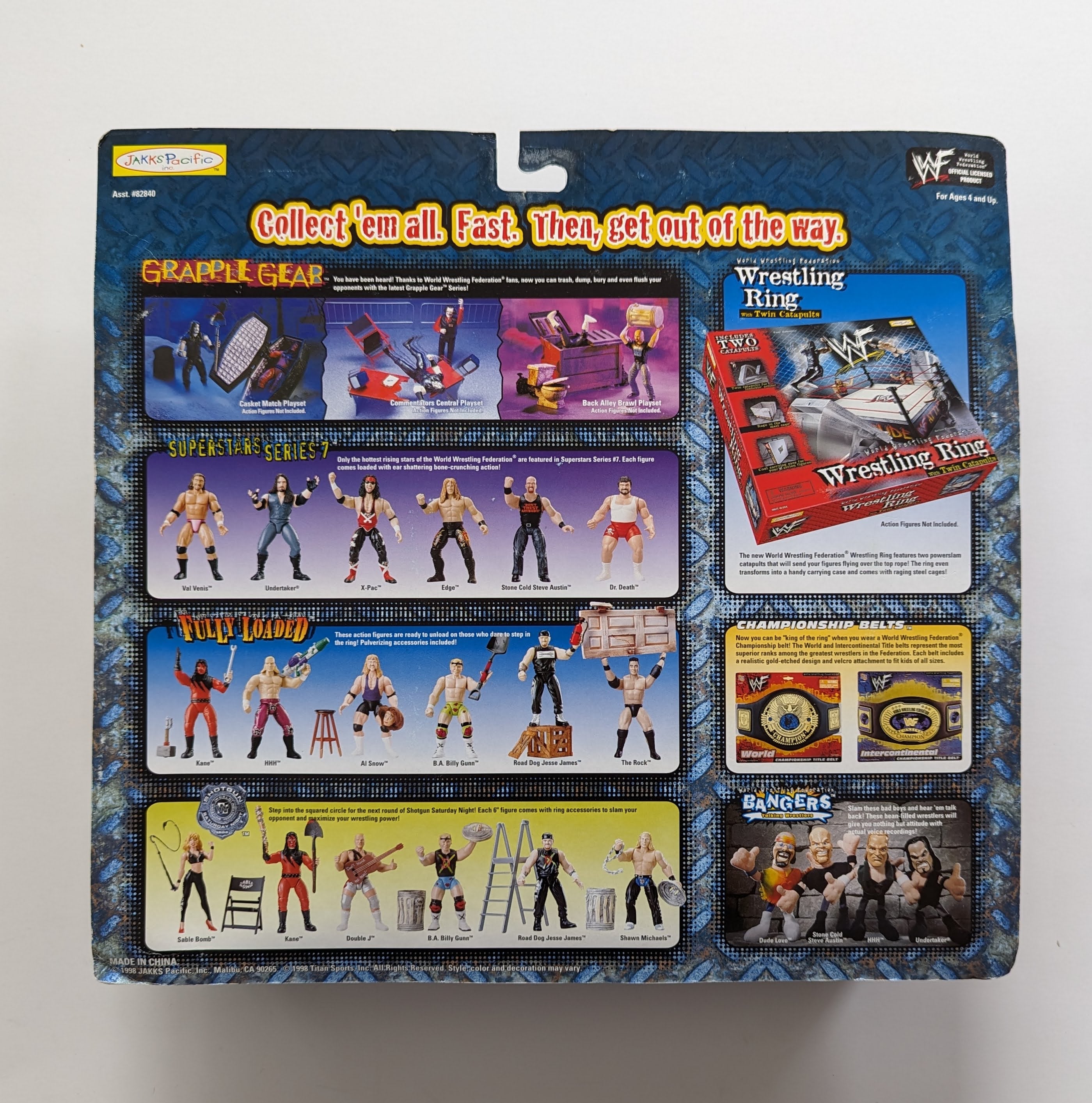1998 WWF Jakks Pacific Grapple Gear Series 1: Casket Match