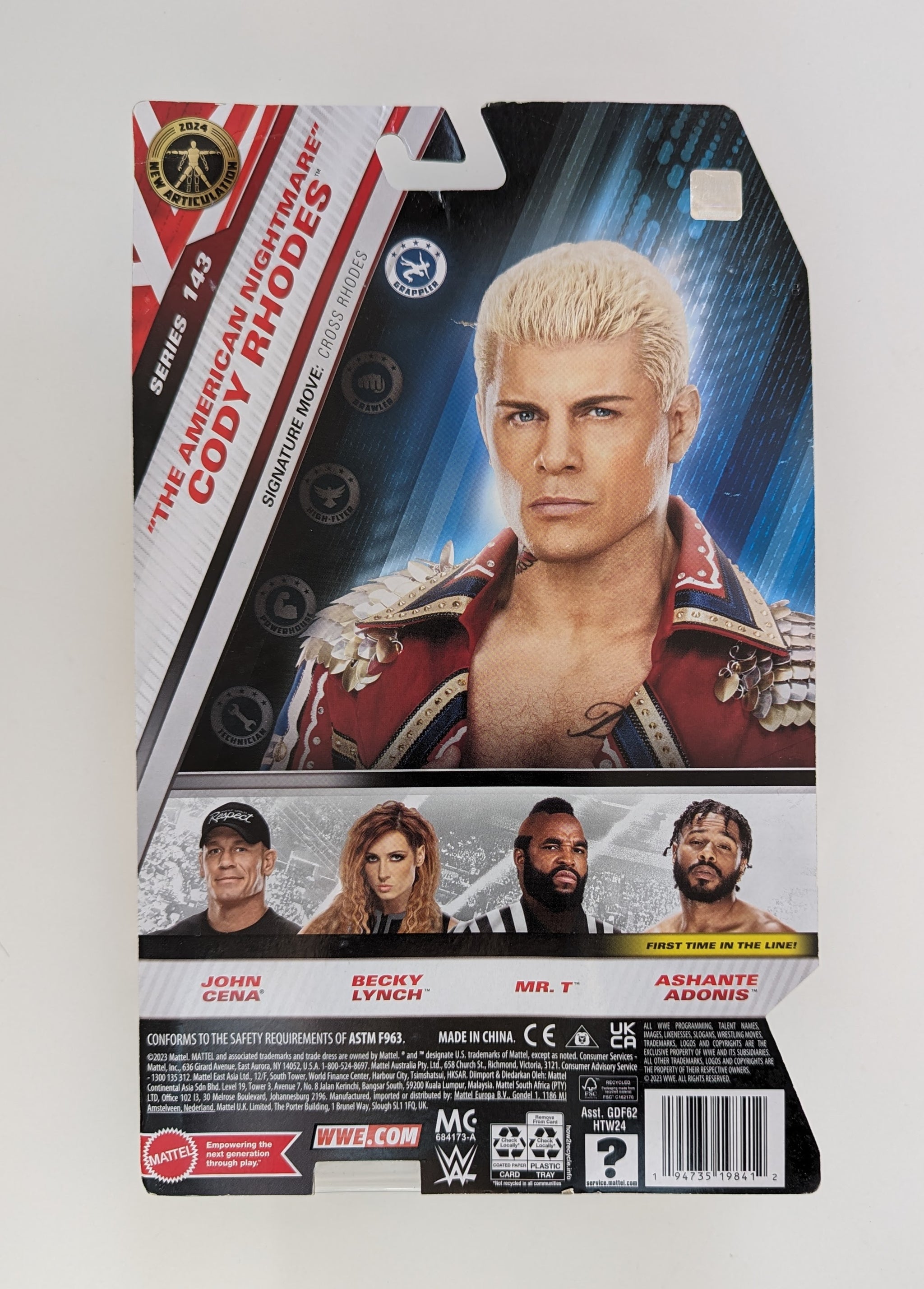 2023 WWE Mattel Basic Series 143 Cody Rhodes – Wrestling Figure Database