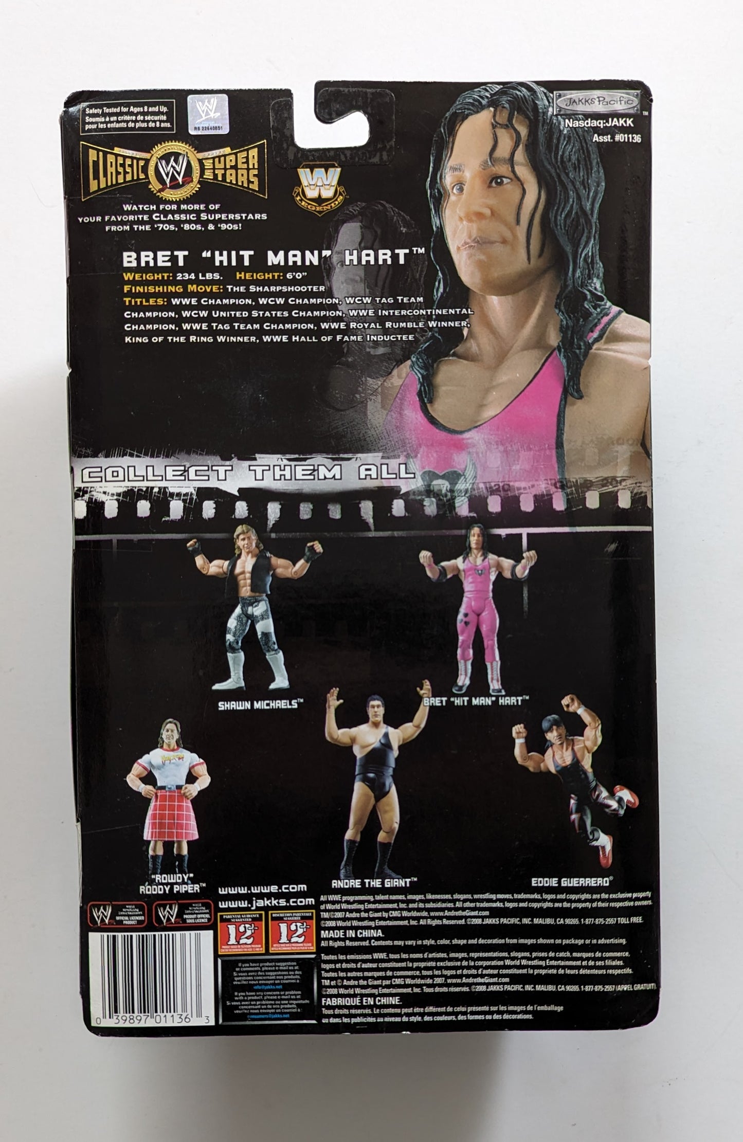 JAKKS社版　WWEプロレスフィギュア ハート一家　ブルーブレイザー JAKKS社版 WWEプロレスフィギュア ハート一家 ブルーブレイザー