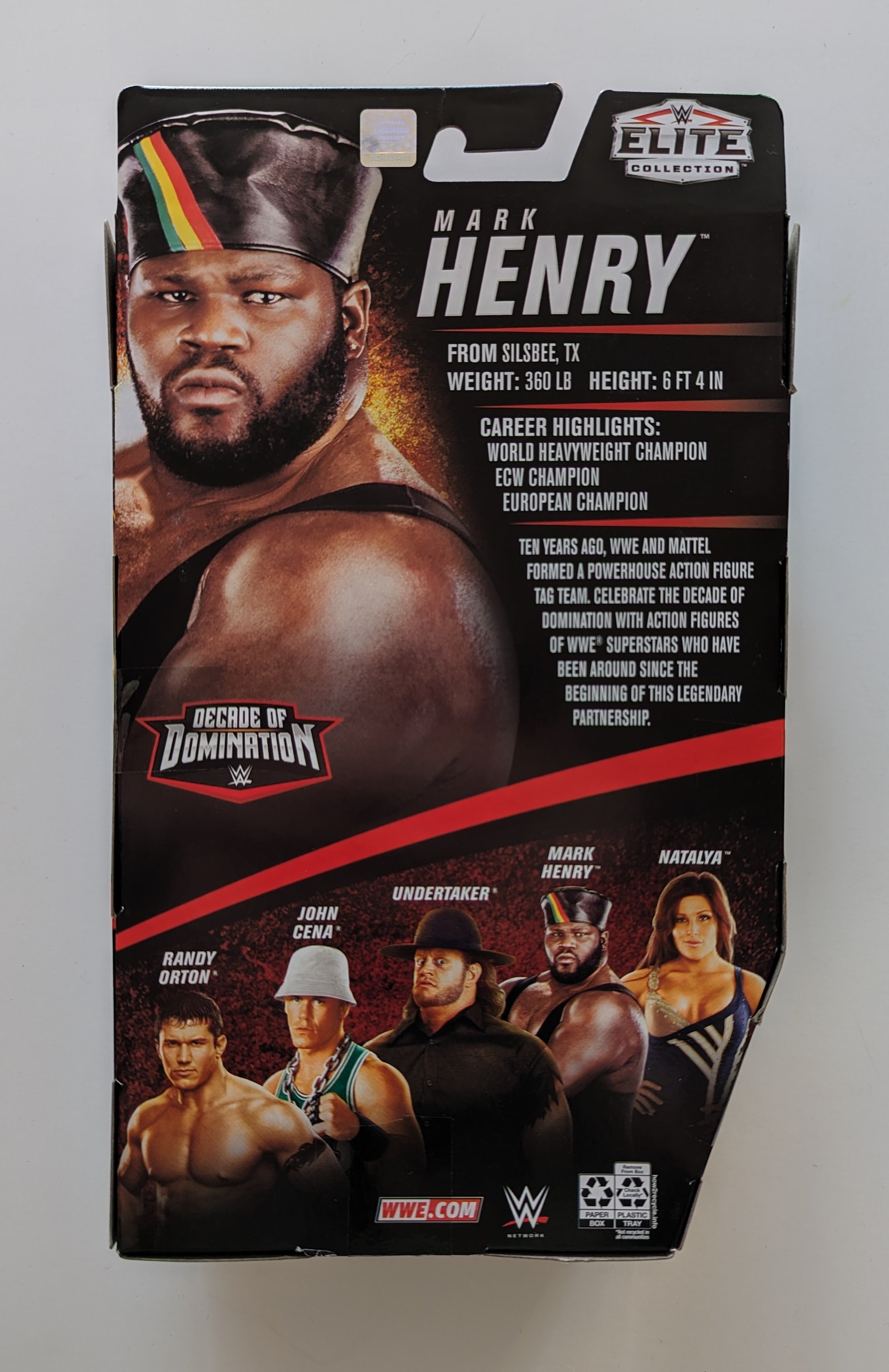 Deals WWE Elite Decade Of Domination Mark Henry Figure MOC