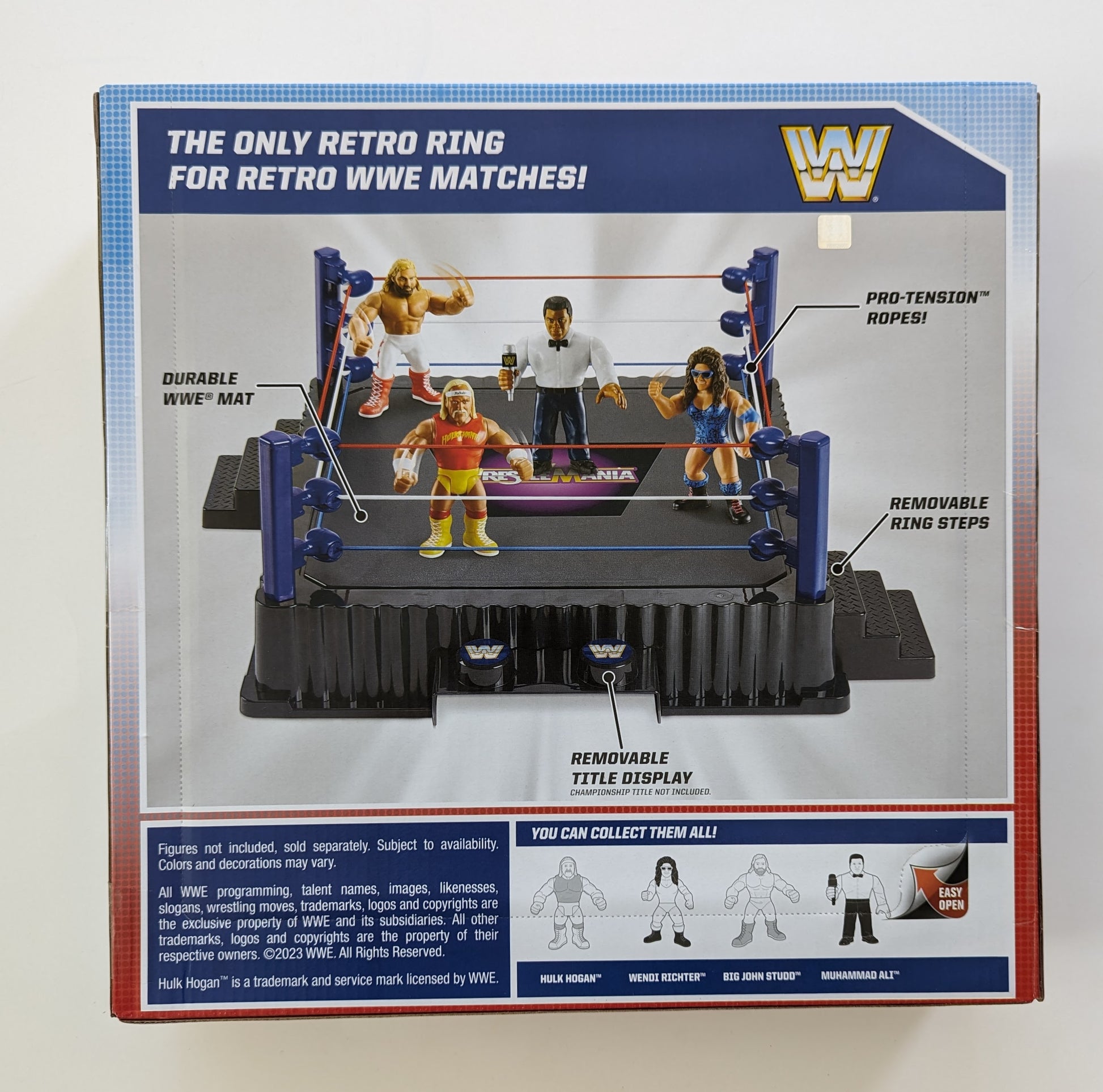 2024 WWE Mattel WrestleMania Official Retro Ring – Wrestling Figure Database