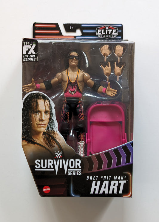 Wwe fashion elite Bret Hart Signed Figure Survivor Series wcw