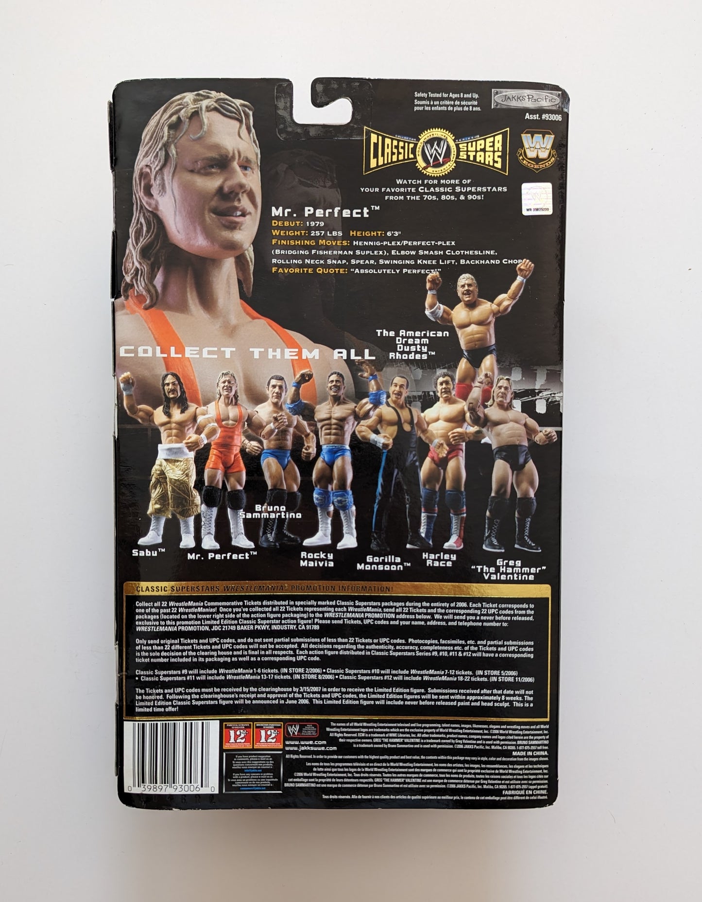 2006 WWE Jakks Pacific Classic Superstars Series 10 Mr. Perfect