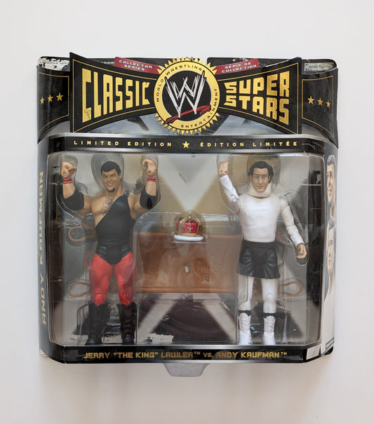 2008 WWE Jakks Pacific Classic Superstars 2-Packs Series 8 Jerry "The King" Lawler vs. Andy Kaufman