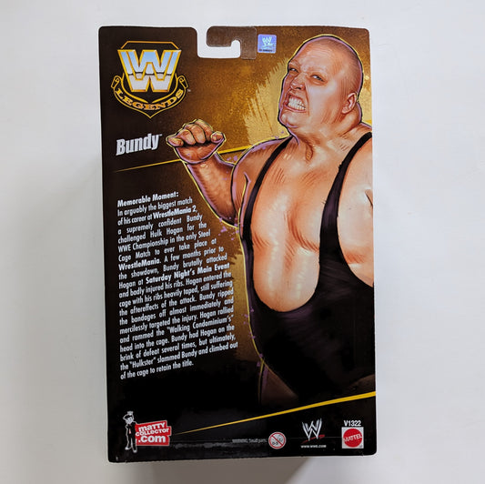 2012 WWE Mattel Elite Collection Legends Matty Collector Exclusive Bundy