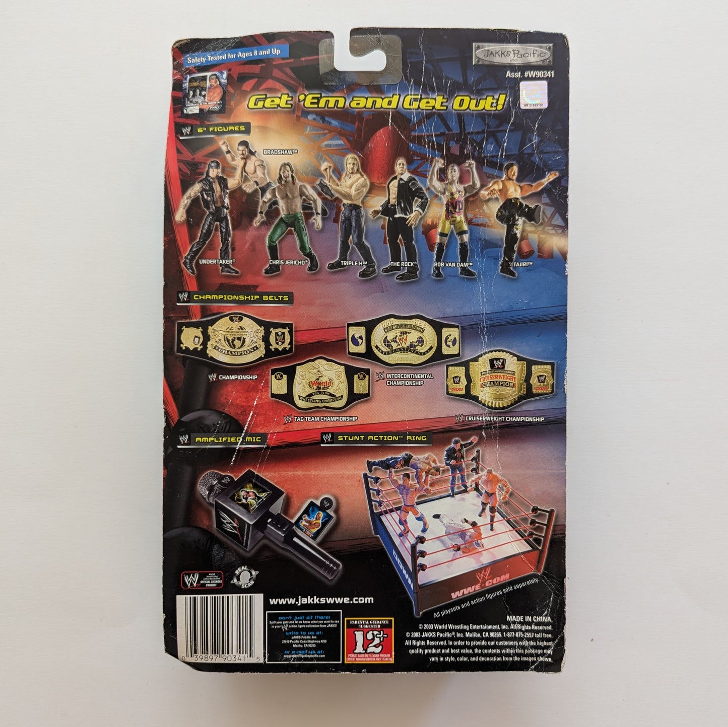 2003 WWE Jakks Pacific Titantron Live Off the Ropes Series 2 Kurt Angle