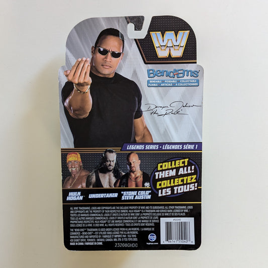 2023 WWE TCG Toys Bend-Ems Legends Series 1 The Rock