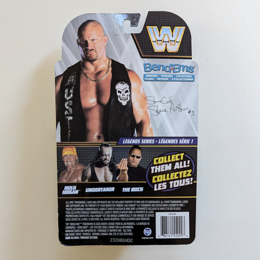 2023 WWE TCG Toys Bend-Ems Legends Series 1 Stone Cold Steve Austin