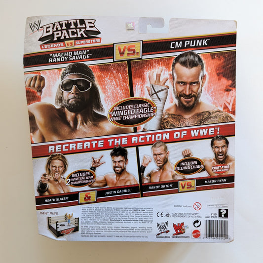 2011 WWE Mattel Basic Battle Packs Series 14 "Macho Man" Randy Savage vs. CM Punk