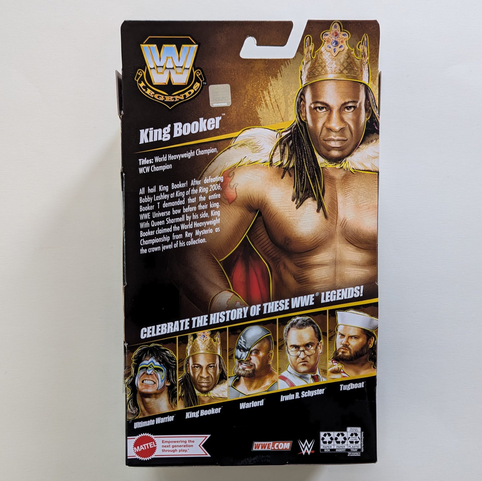 WWE on sale Hall of Fame King Booker Mattel Elite MOC WWF