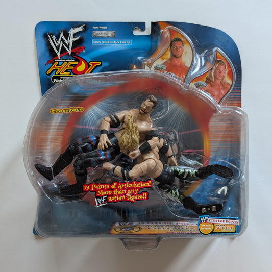 2001 WWF Jakks Pacific Finishing Moves Series 3 "Crossface": Chris Benoit & Chris Jericho