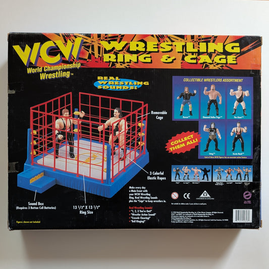 1998 WCW OSFTM 6.5" Articulated Wrestling Ring & Cage