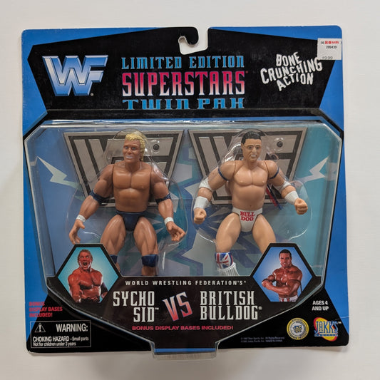 WWE JAKKS Classic Superstars Wrestling Figure 2 Pack British shops Bulldogs Complete