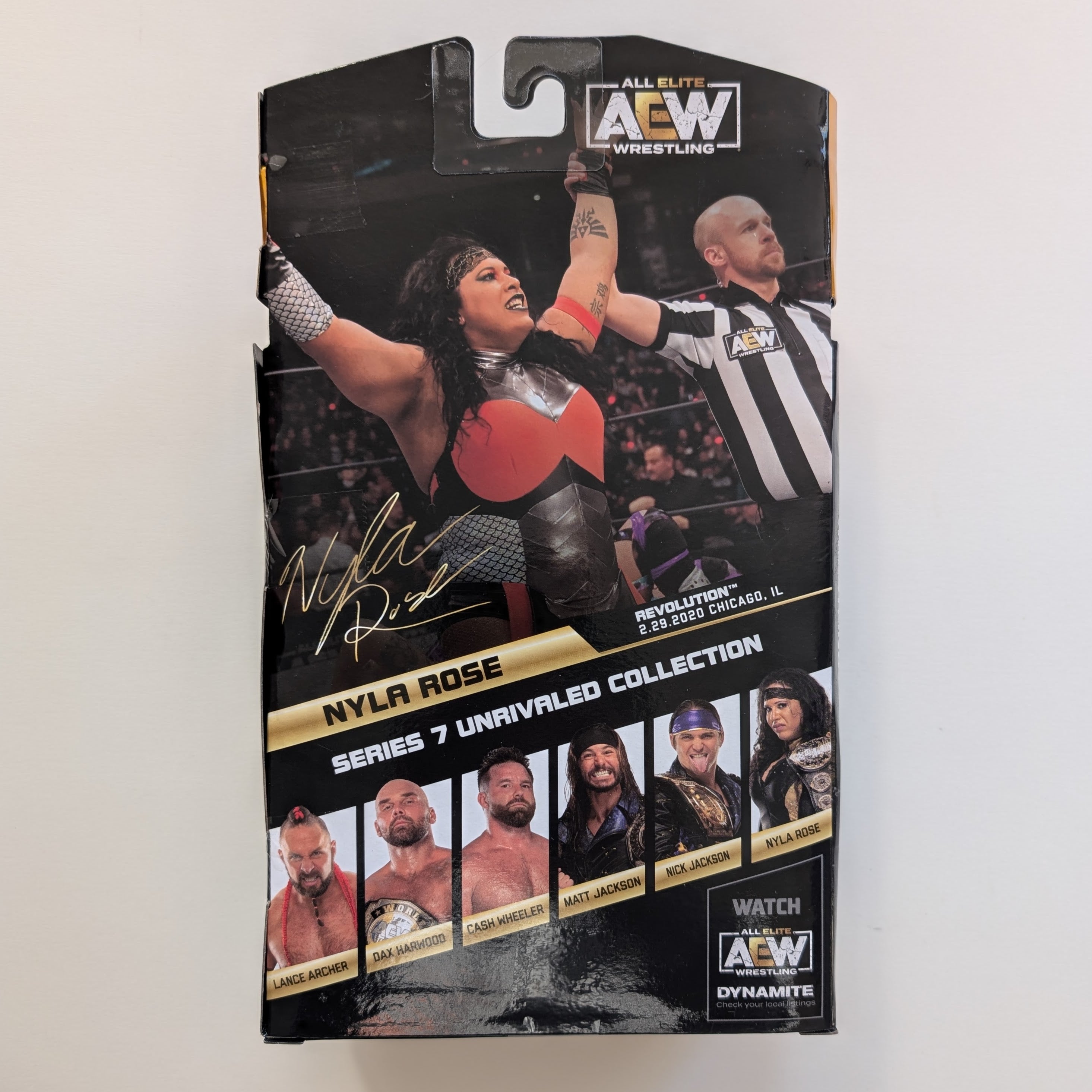 AEW authentic Unrivaled Series 7 nyla rose chase